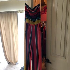 Boutique strapless jumpsuit